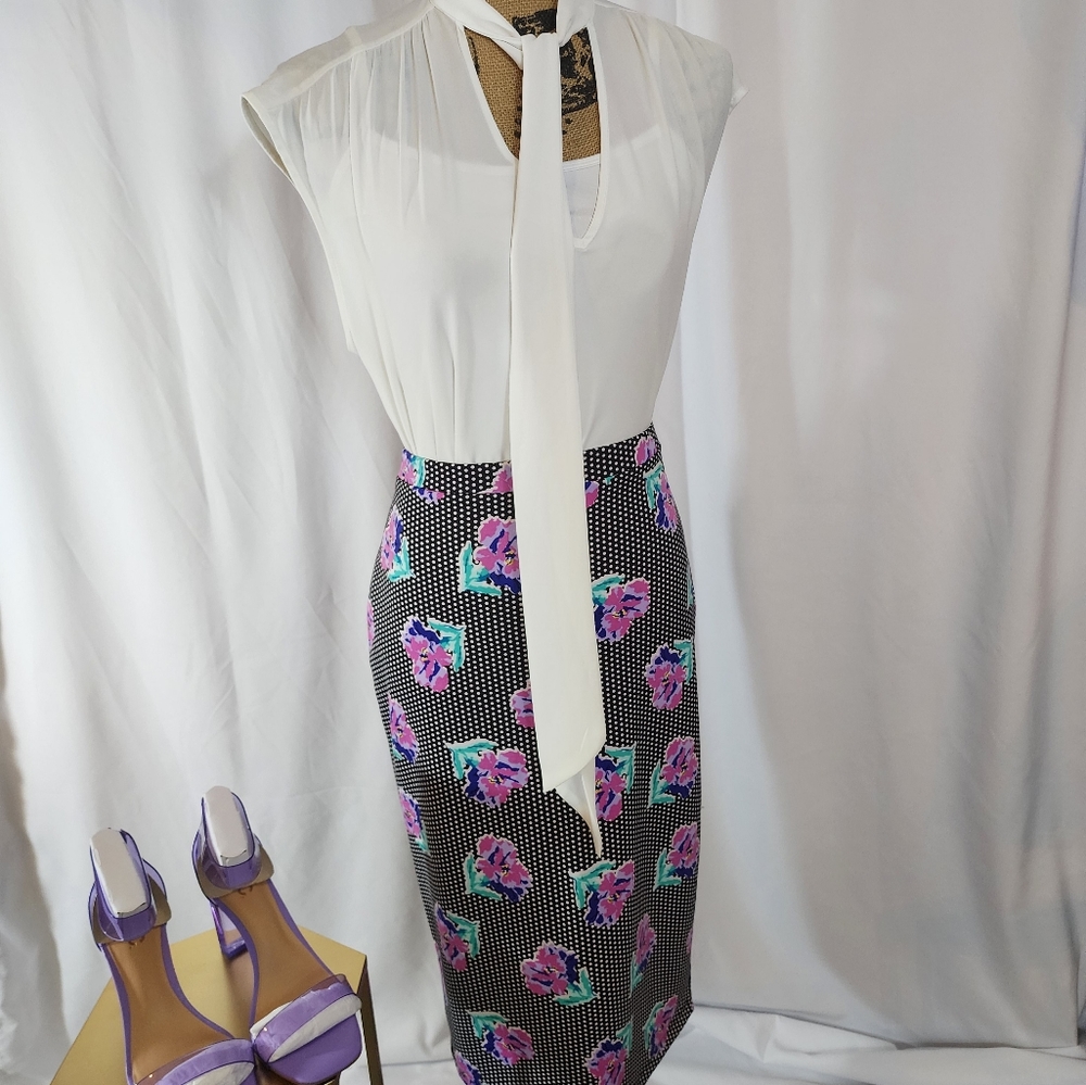 I love Ronson black polka dot skirt: size M